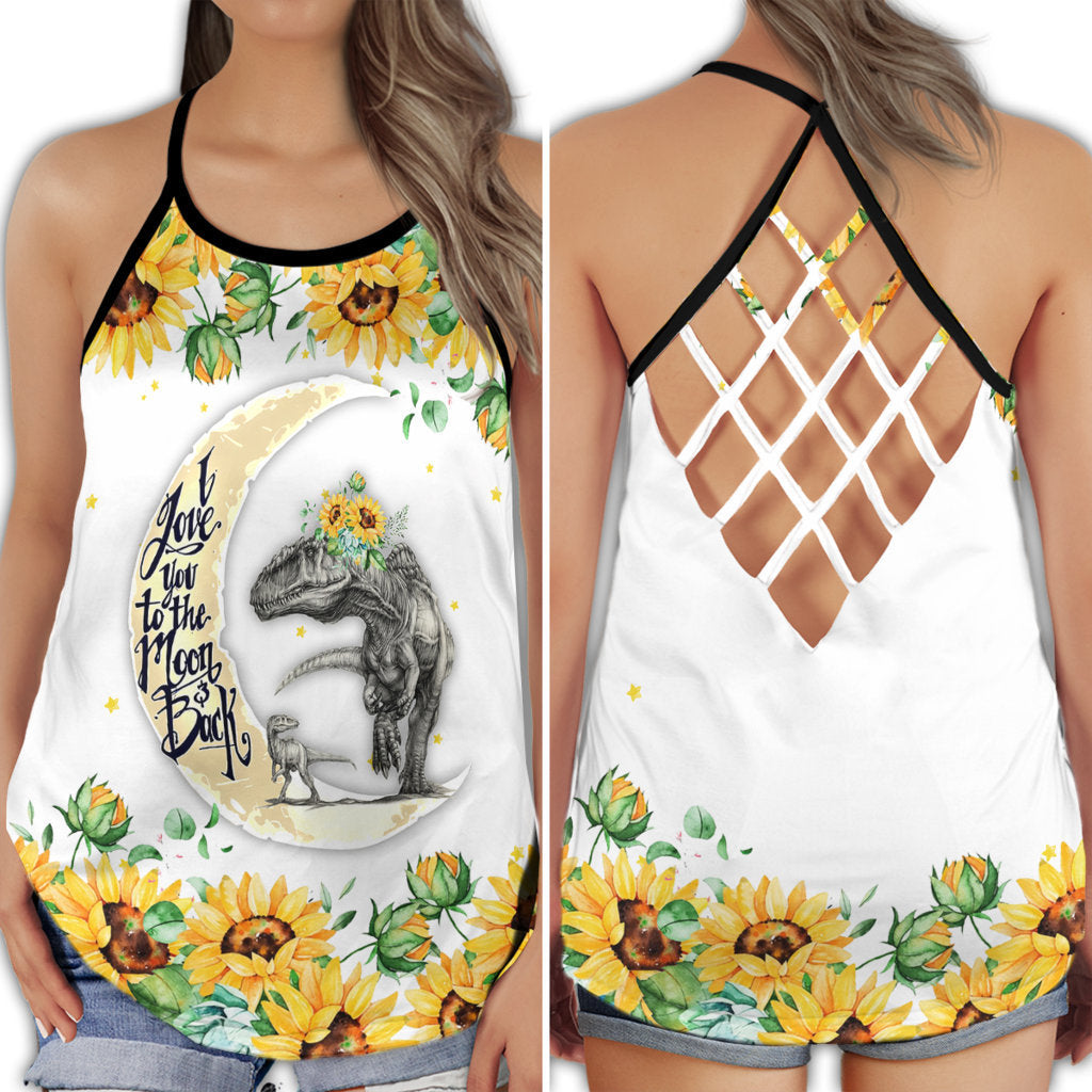 Dinosaur Peace Life Yellow Flowers – Hollow Tank Top