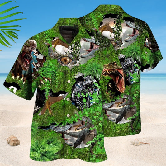 Dinosaurs T-Rex Say Hi Edition – Hawaiian Shirt