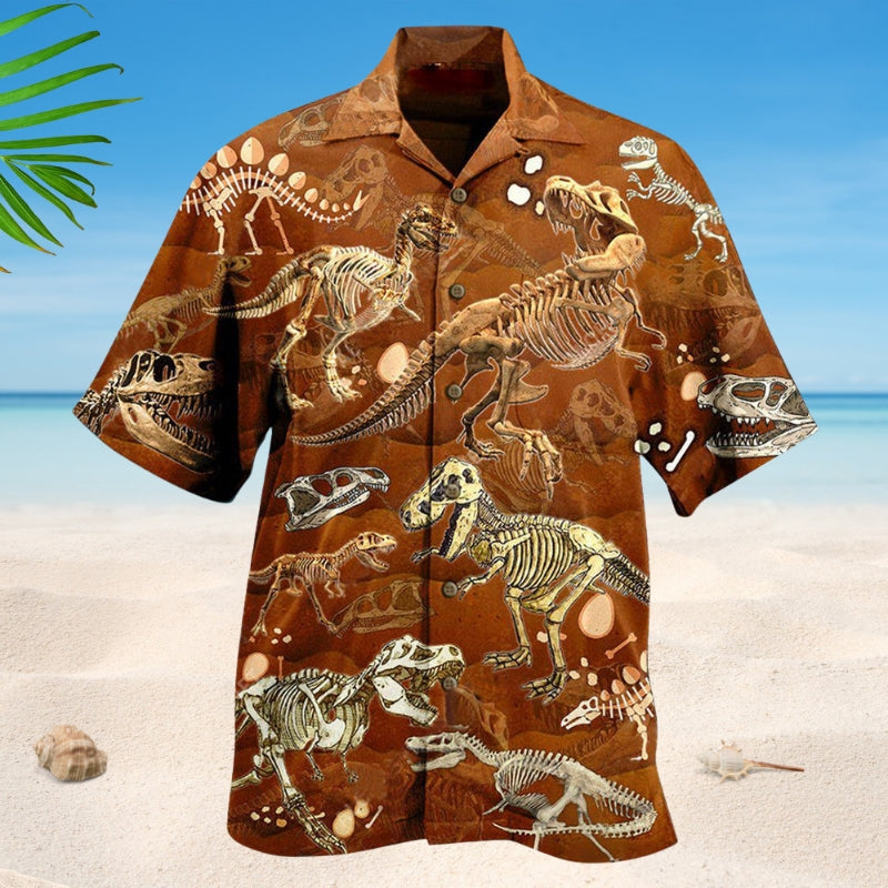 Dinosaurs T-Rex Skull Edition – Hawaiian Shirt