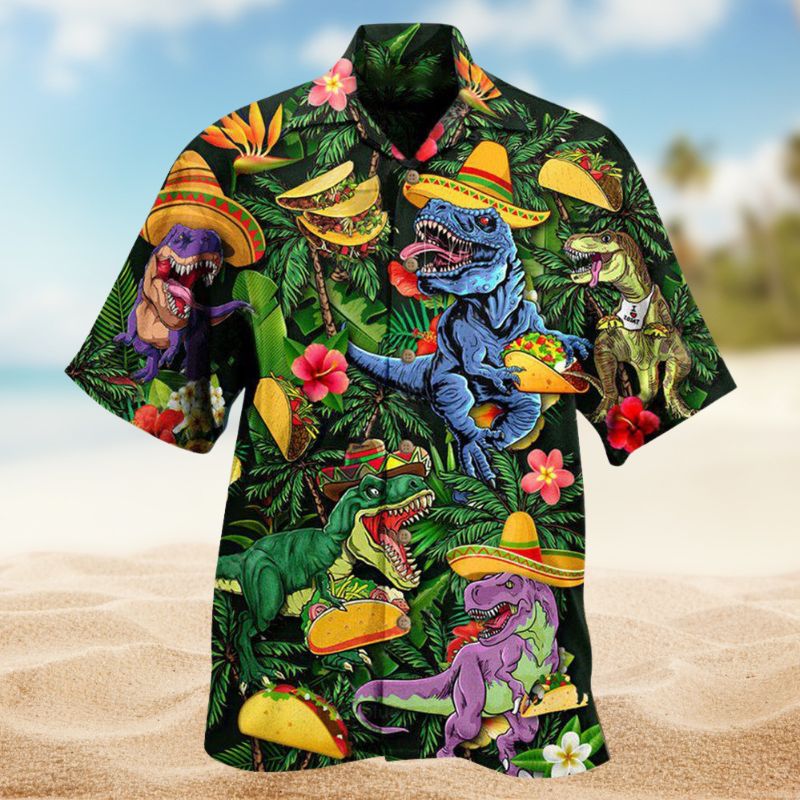 Dinosaurs Taco T-Rex Edition – Hawaiian Shirt