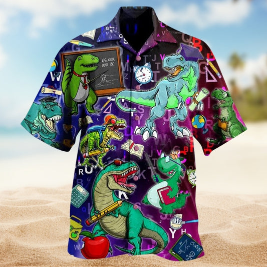 Dinosaurs Teaching Is Like A Walk In The Park Limited Edition – Hawaiian Shirt
