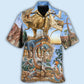 Dinosaur Artistic Illustration – Hawaiian Shirt