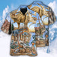Dinosaur Artistic Illustration – Hawaiian Shirt