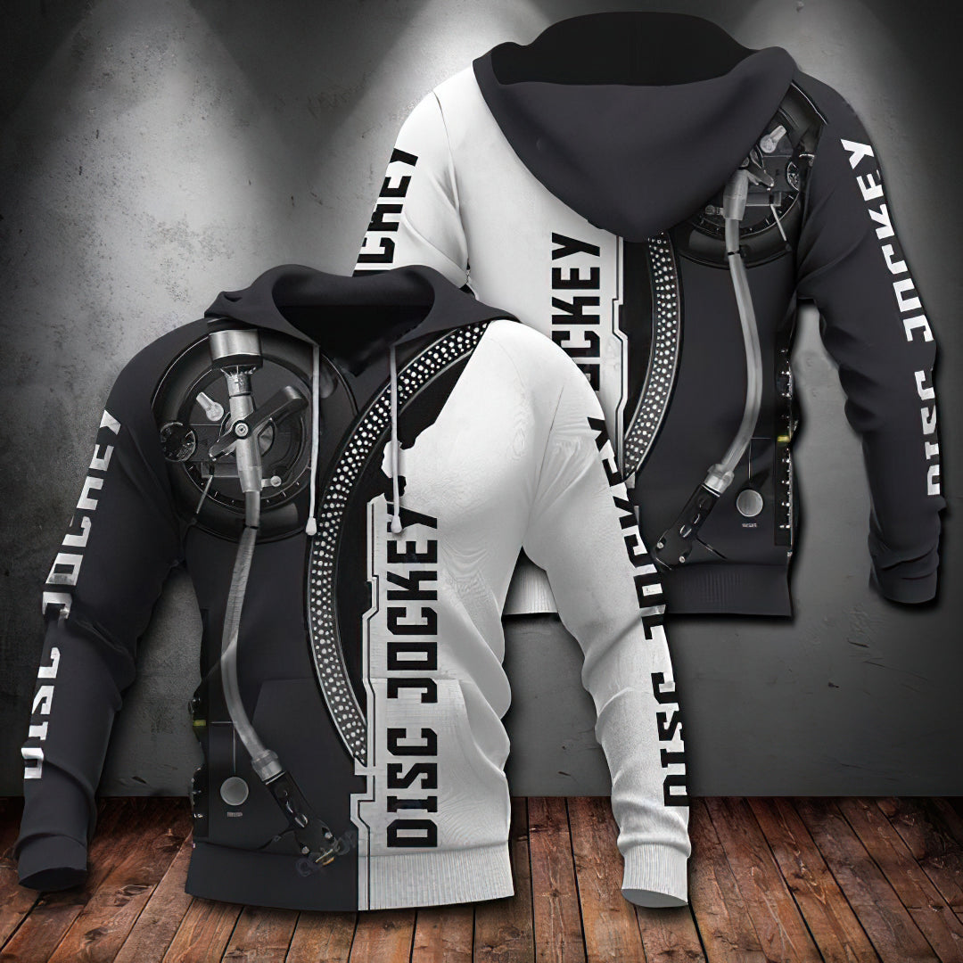 Disc Jockey Music Art – 3D Hoodie