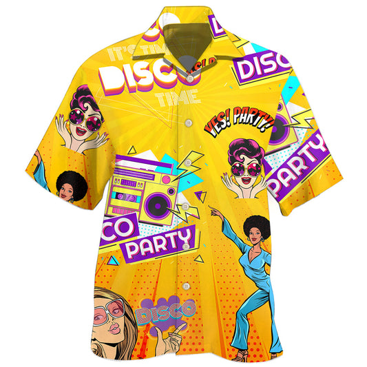 Disco Music Time To Party - Hawaiian Shirt