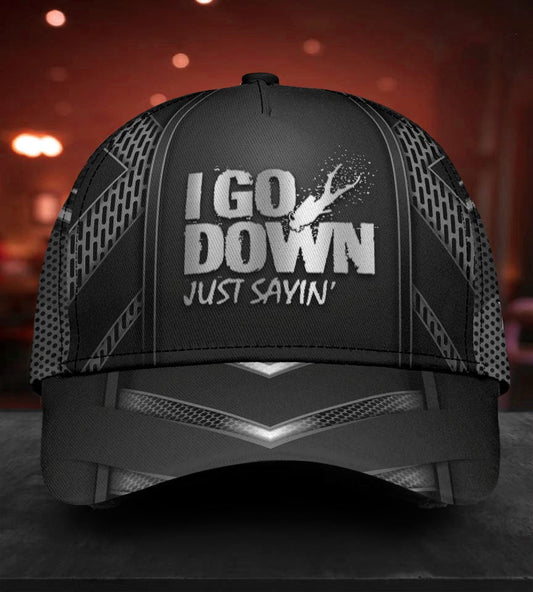 Diving I Go Down Humor – Classic Cap