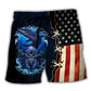 Diving Independence Day Art – Beach Short