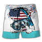 Diving America Independence Art – Beach Short