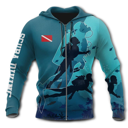 Scuba Diving Ocean Life Passion - 3D Hoodie
