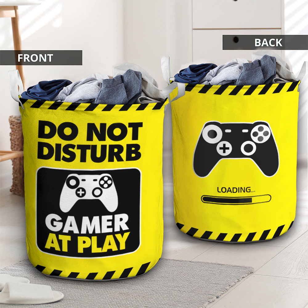 Do not disturb gamer at play - Laundry basket - LAUB12NGC250222-Owls Matrix