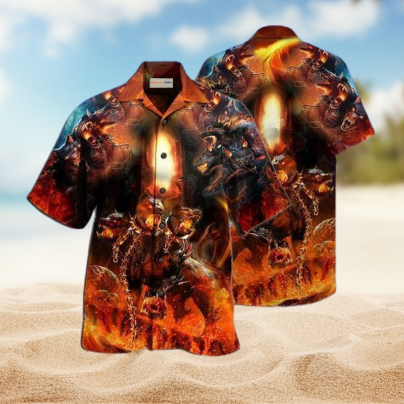 Dog Amazing Cerberus Myth Style Limited Edition – Hawaiian Shirt
