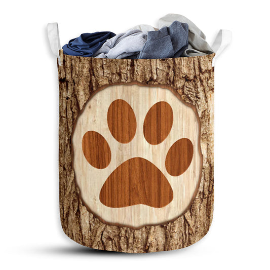 Dog Bark Wood - Laundry Basket - Owls Matrix LTD