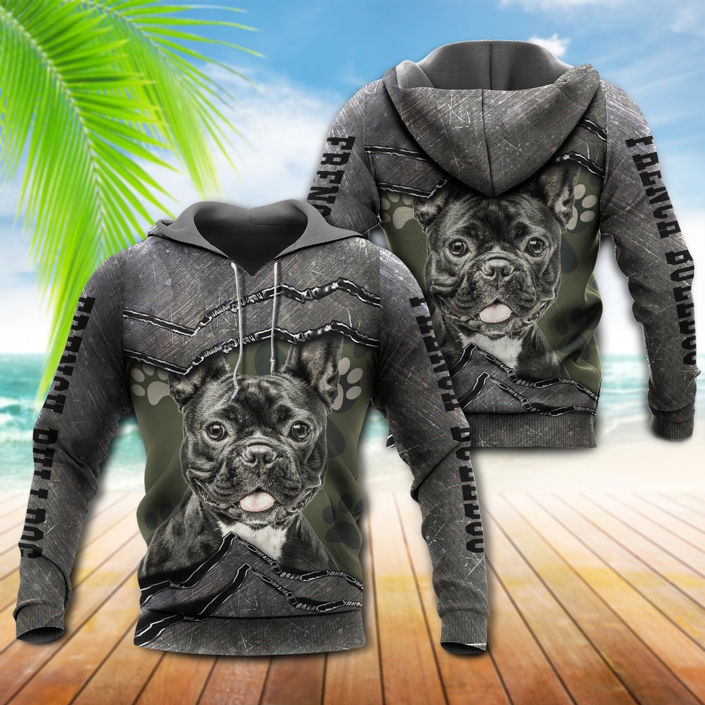 French Bulldog Is My Friend - 3D Hoodie