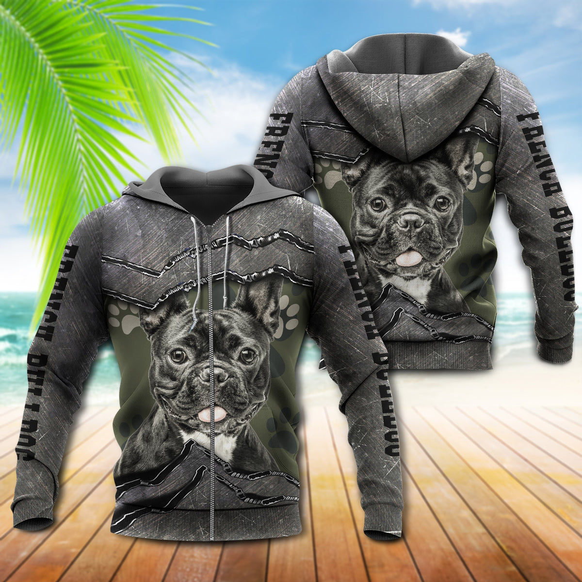 French Bulldog Is My Friend - 3D Hoodie
