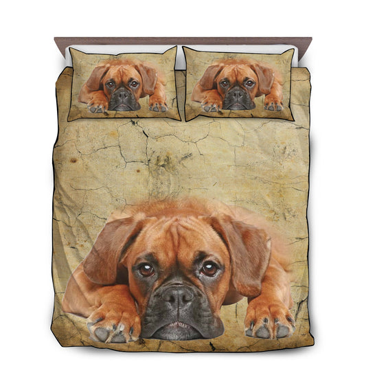 Boxer Dog Goodnight Love Bedding Cover For Pet Lover Bedroom Decor