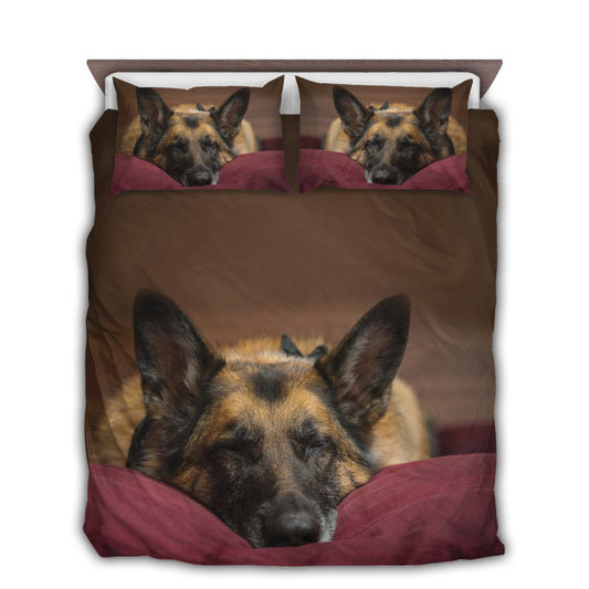 German Shepherd Dog Goodnight Sleeping Bedding Cover For Pet Lover Bedroom Decor