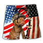 Dog Independence Day Graphic – Beach Short