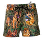 Beach Short / Adults / S Dog Love The Hunting - Beach Short - Owls Matrix LTD