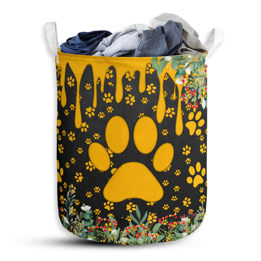 Dog Mom Flower - Laundry Basket - Owls Matrix LTD