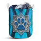 Dog Paw And Mandala - Laundry Basket - Owls Matrix LTD