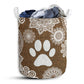 Dog Paw Lace Handmade - Laundry Basket - Owls Matrix LTD