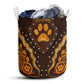 Dog Paw Pattern Wood - Laundry Basket - Owls Matrix LTD
