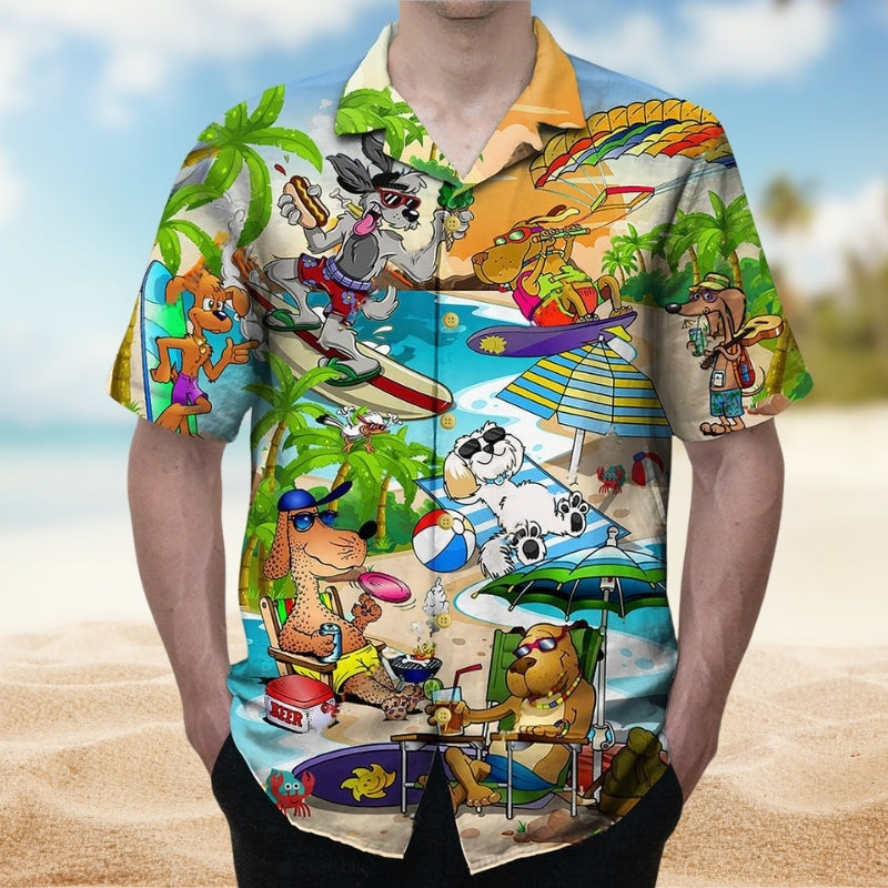 Dog Puppy Funny Beaches Limited Edition – Hawaiian Shirt