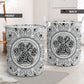 Dog Paw Mandala - Laundry Basket - Owls Matrix LTD