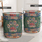 Dog Paw Mandala Green - Laundry Basket - Owls Matrix LTD