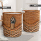 Dog Paw Rattan Teaxture - Laundry Basket - Owls Matrix LTD