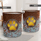 Dog Paw Vignette Vintage - Laundry Basket - Owls Matrix LTD