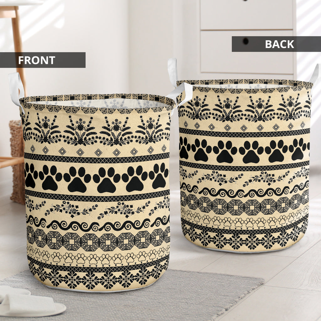 Dog Paw Vintage - Laundry Basket - Owls Matrix LTD