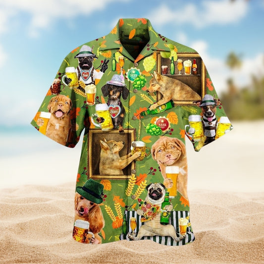 Dogs And Beer Limited Edition – Hawaiian Shirt