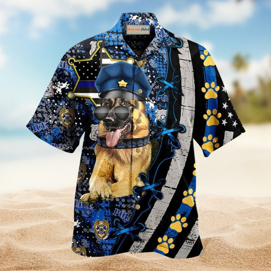 Dogs Back The Blue German Shepherd Limited Edition – Hawaiian Shirt