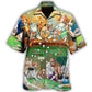 Dogs Playing Casino Fun - Hawaiian Shirt