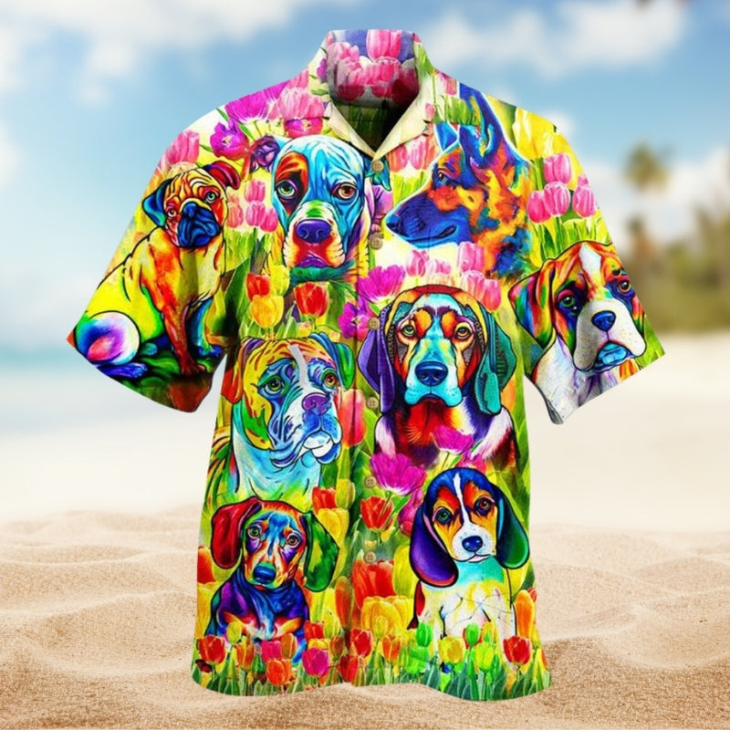 Dogs Colorful Limited Edition – Hawaiian Shirt