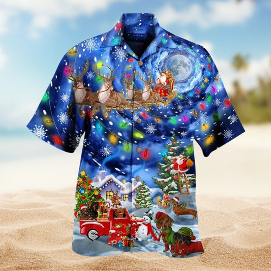 Dogs Dachshund Love Christmas Limited Edition – Hawaiian Shirt