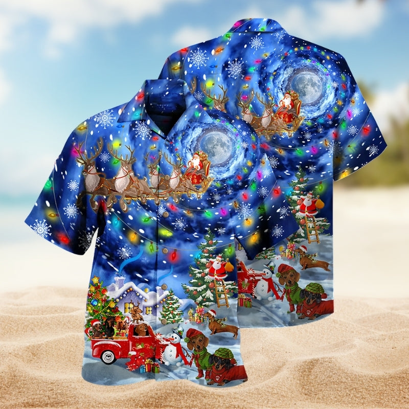 Dogs Dachshund Love Christmas Limited Edition – Hawaiian Shirt