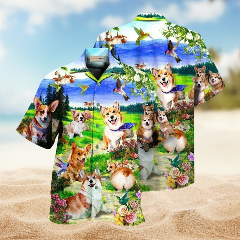 Dogs Life Is Better With A Corgi Limited Edition – Hawaiian Shirt