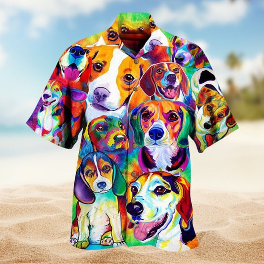 Dogs Painting Beautiful Limited Edition – Hawaiian Shirt