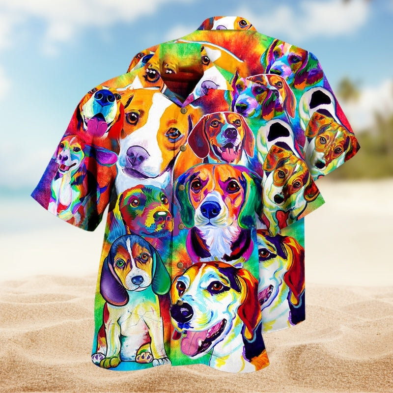 Dogs Painting Beautiful Limited Edition – Hawaiian Shirt