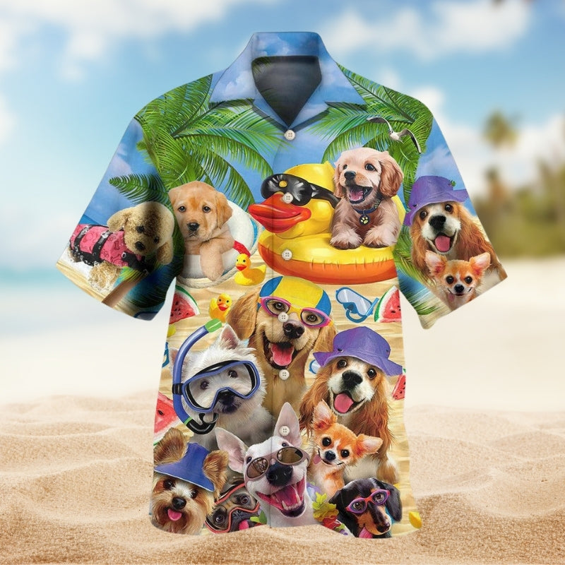 Dogs Summer Of Happy Puppies Limited Edition – Hawaiian Shirt