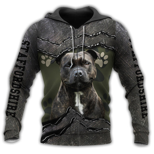 Staffordshire Bull Terrier Best Friend - 3D Hoodie