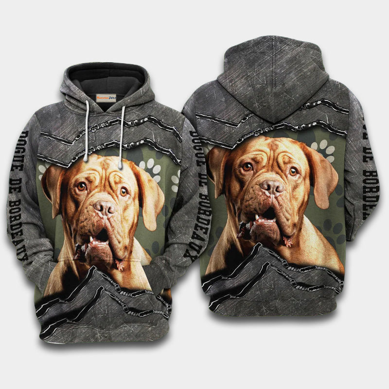 Dogue De Bordeaux My Friend Art – 3D Hoodie