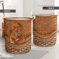 Dogue De Bordeaux Dog Rattan Teaxture - Laundry Basket - Owls Matrix LTD