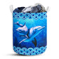 Dolphin Blue Sea Basic Style - Laundry Basket - Owls Matrix LTD