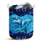 Dolphin Galaxy Blue Style - Laundry Basket - Owls Matrix LTD