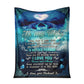Dolphin To My Wife Dolphin In The Ocean 50 x 60 Inch Flannel Blanket For Cozy Bedroom And Sofa Decor