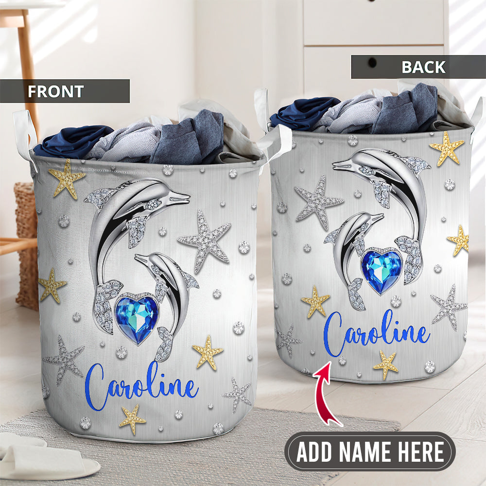 Dolphin advice cool style personalized - Laundry basket - LAUB02TNH230222 - Owls Matrix LTD