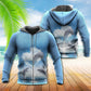 Dolphin Fresh Blue Sky Style - 3D Hoodie